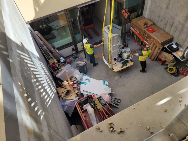 Legacy team doing a rigging project.