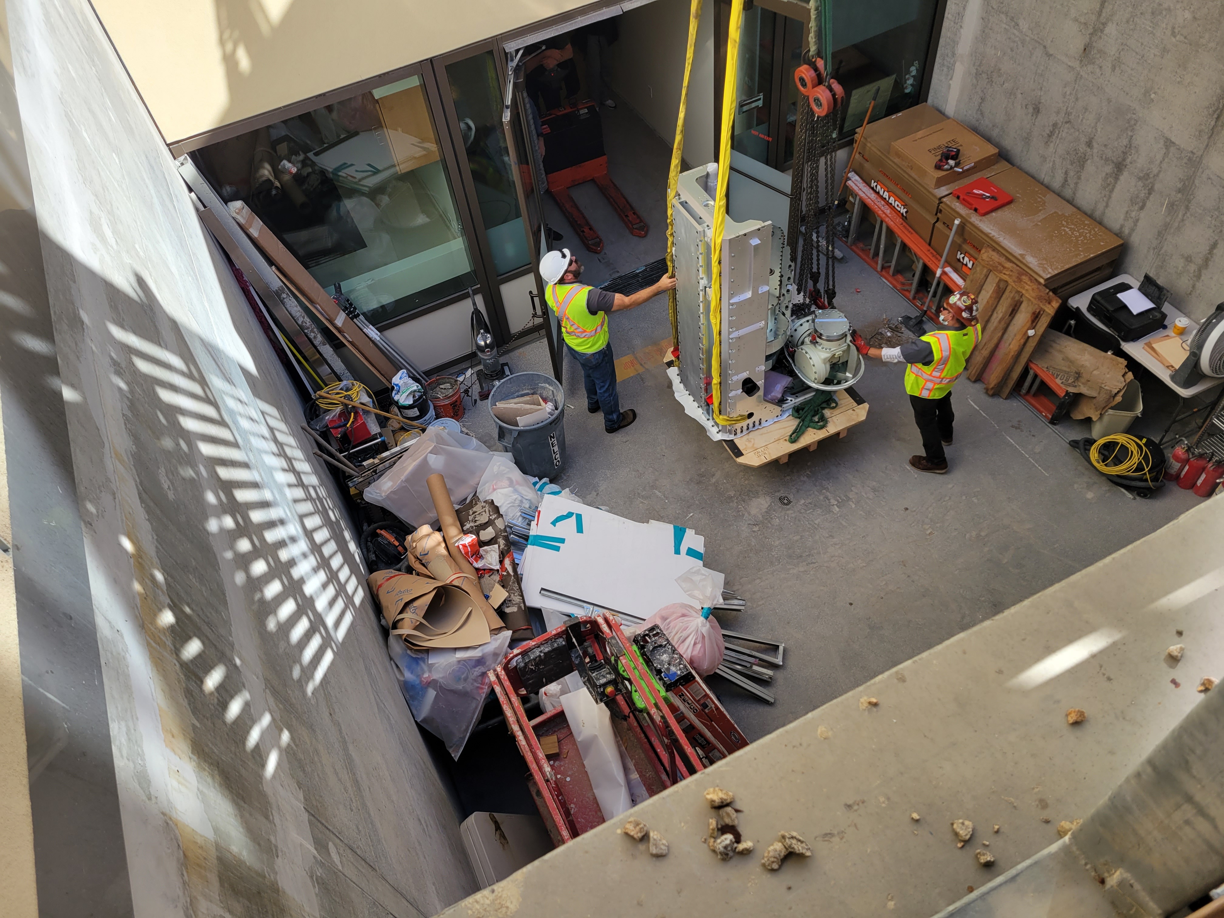 Legacy team doing a rigging project.